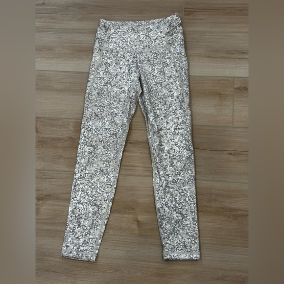 907 ZYIA Tan and Cream Patterned Leggings - Picture 1 of 7